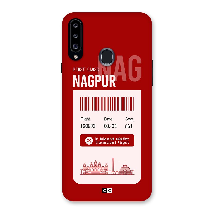Nagpur Boarding Pass Back Case for Galaxy A20s
