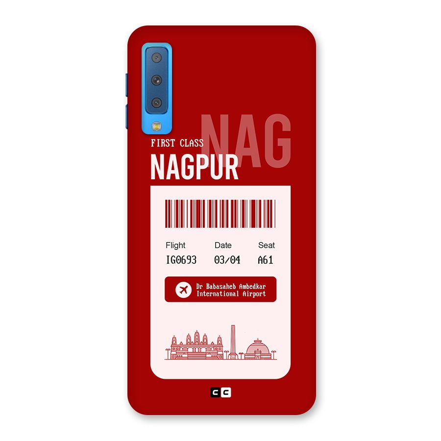 Nagpur Boarding Pass Back Case for Galaxy A7 (2018)