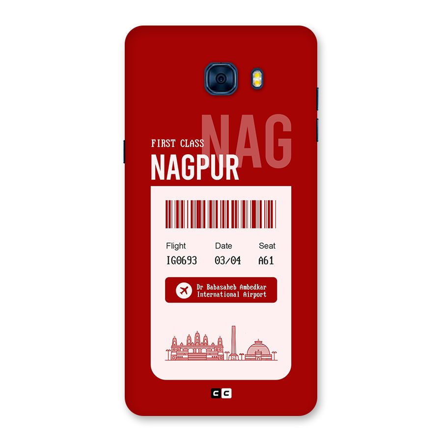 Nagpur Boarding Pass Back Case for Galaxy C7 Pro
