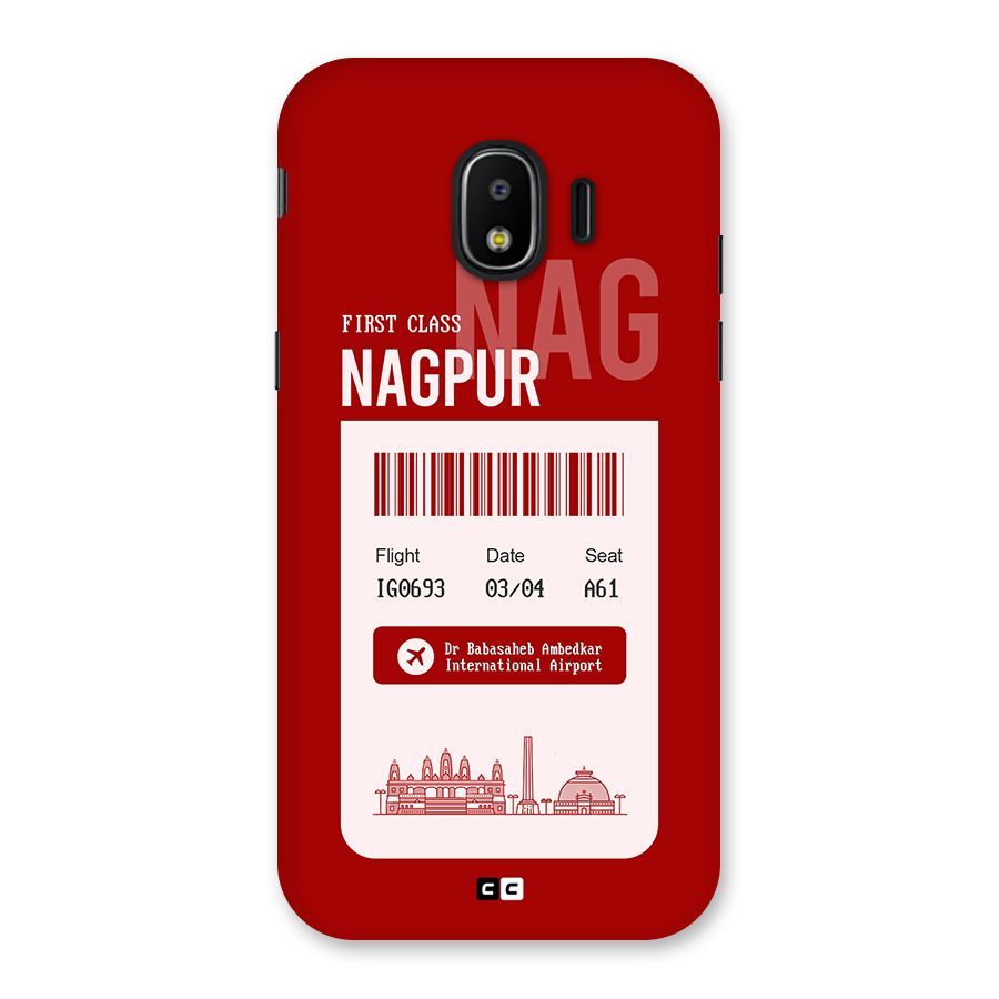 Nagpur Boarding Pass Back Case for Galaxy J2 Pro 2018