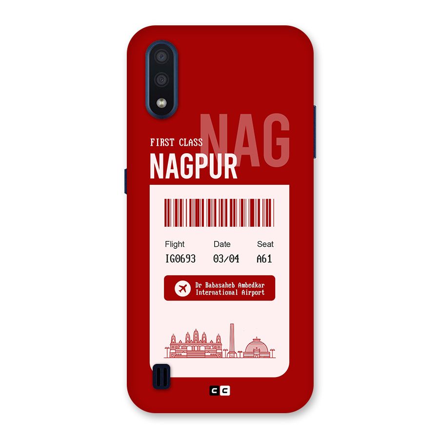 Nagpur Boarding Pass Back Case for Galaxy M01