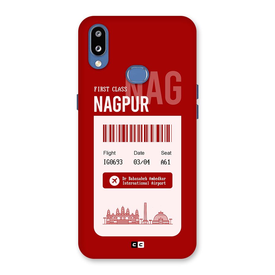 Nagpur Boarding Pass Back Case for Galaxy M01s