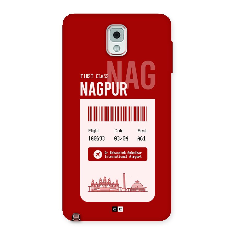 Nagpur Boarding Pass Back Case for Galaxy Note 3