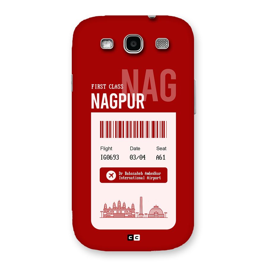 Nagpur Boarding Pass Back Case for Galaxy S3