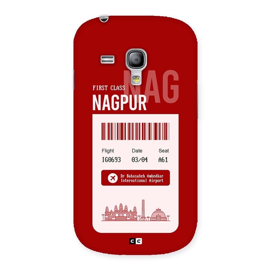 Nagpur Boarding Pass Back Case for Galaxy S3 Mini