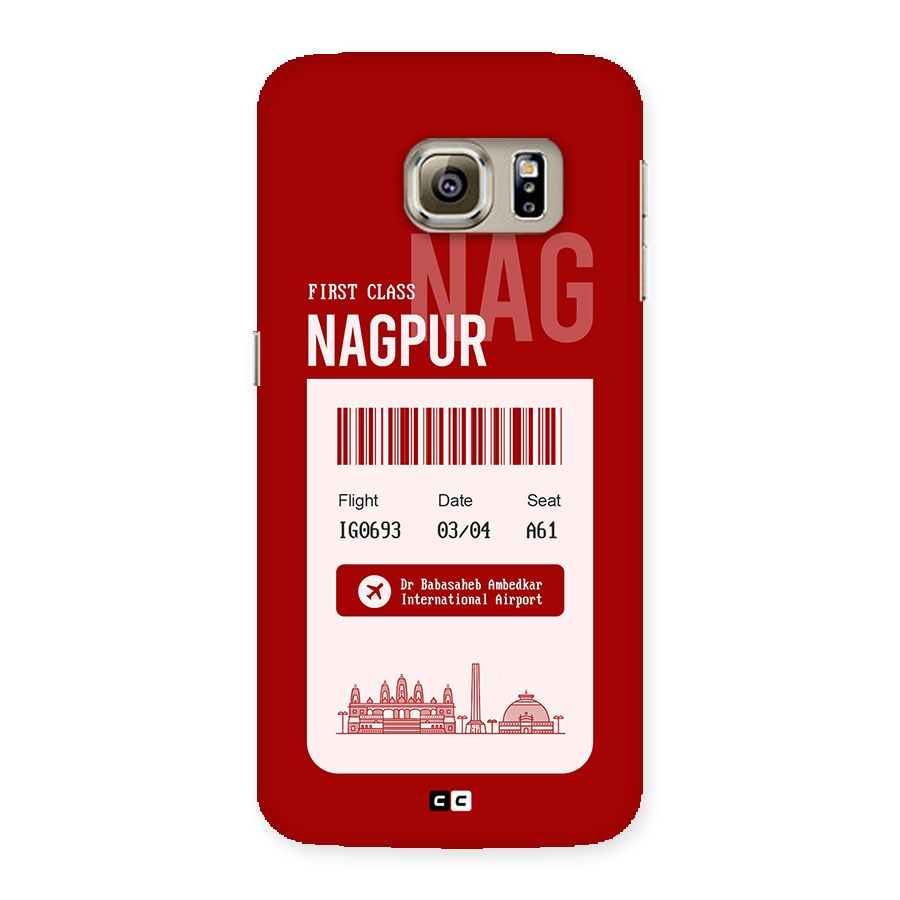 Nagpur Boarding Pass Back Case for Galaxy S6 edge