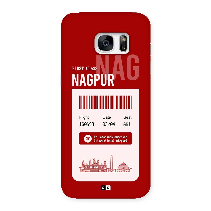 Nagpur Boarding Pass Back Case for Galaxy S7 Edge