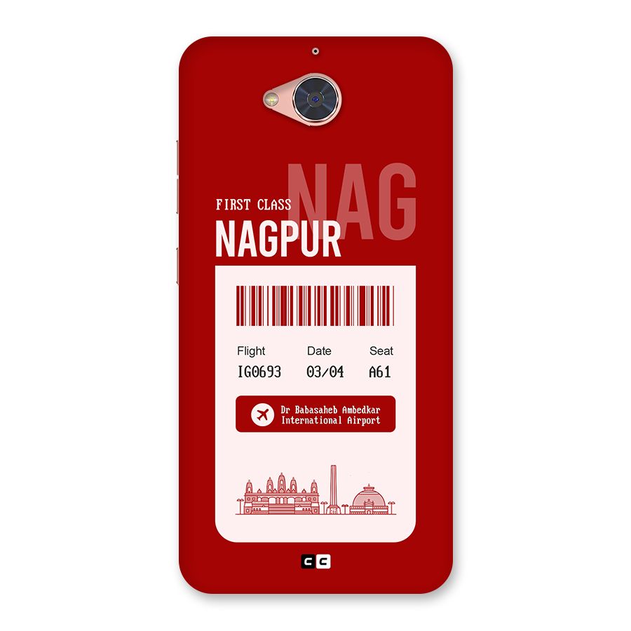 Nagpur Boarding Pass Back Case for Gionee S6 Pro