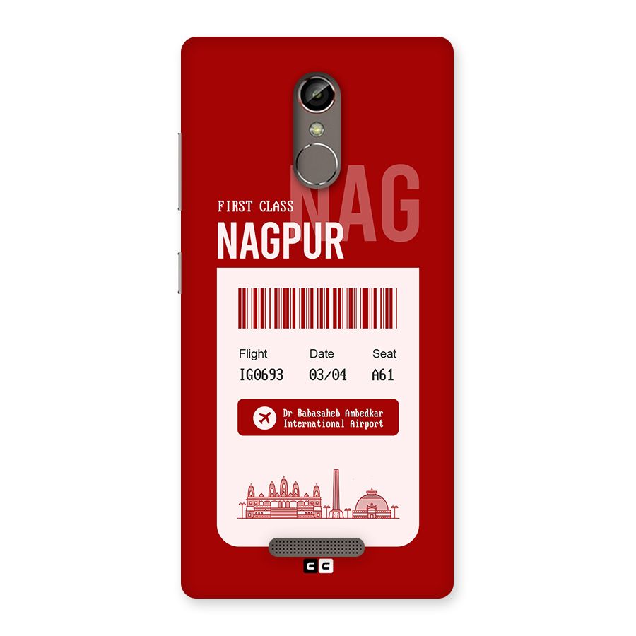 Nagpur Boarding Pass Back Case for Gionee S6s