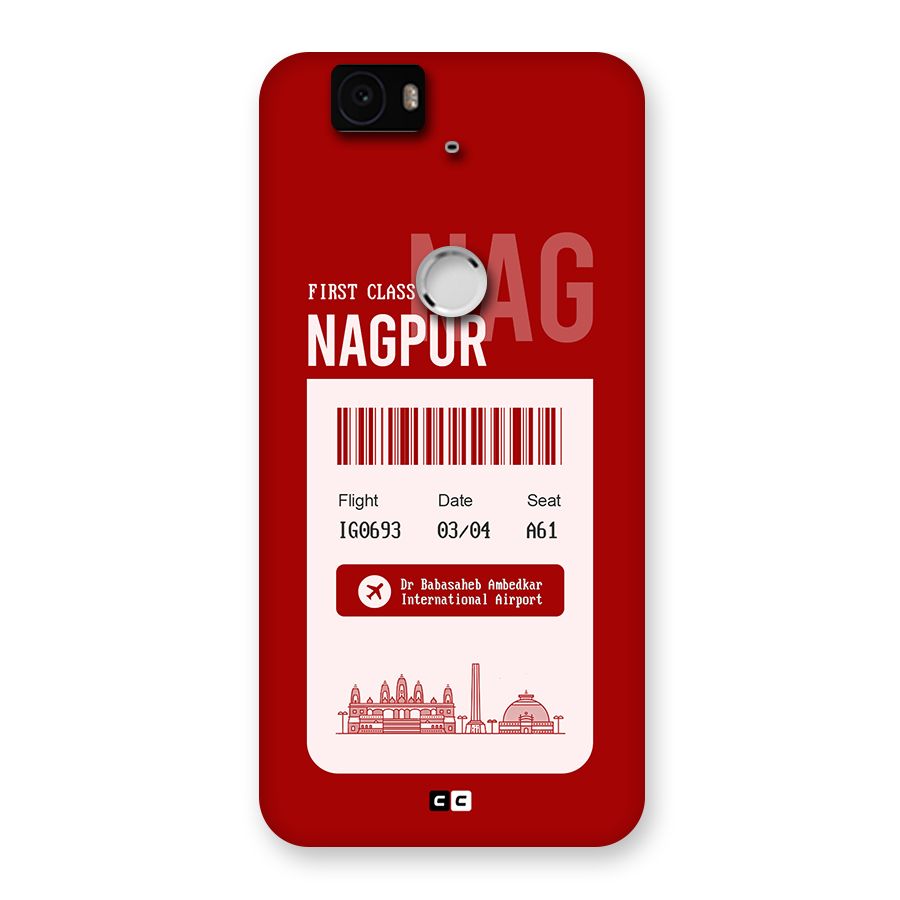 Nagpur Boarding Pass Back Case for Google Nexus 6P