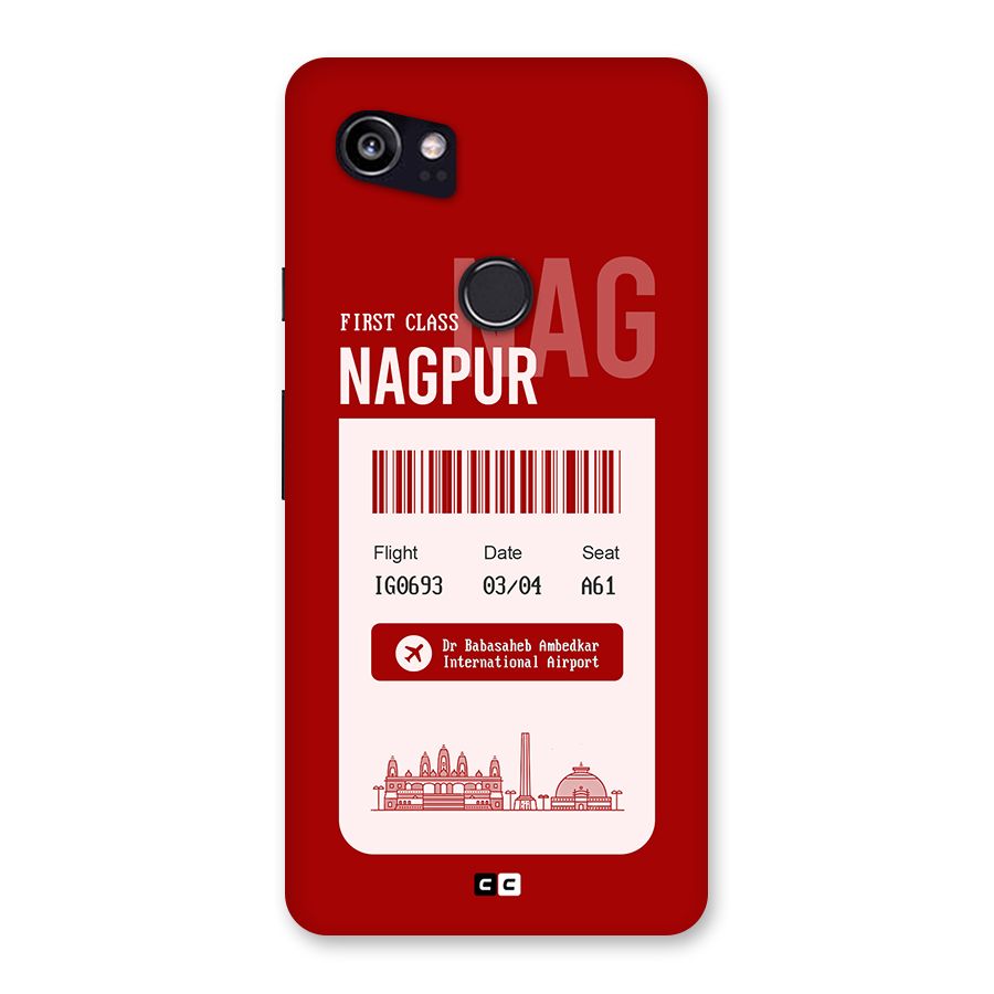 Nagpur Boarding Pass Back Case for Google Pixel 2 XL