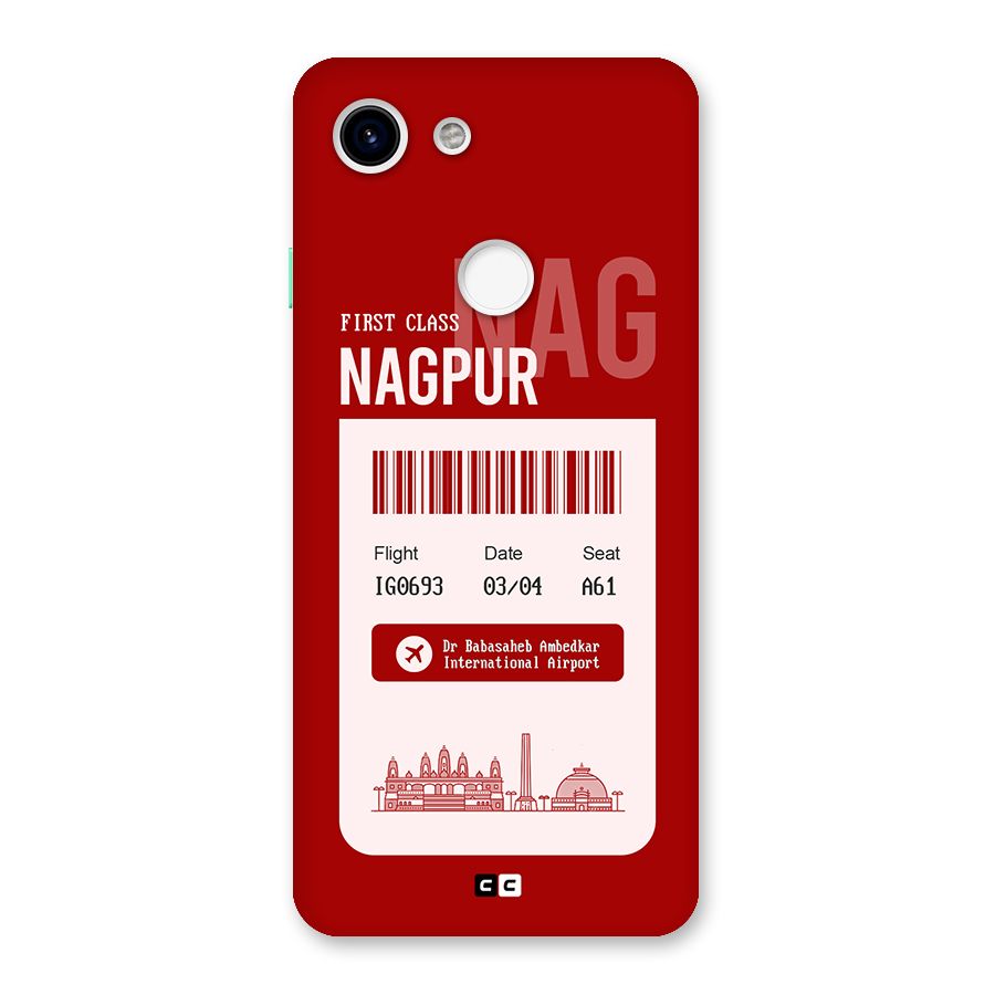 Nagpur Boarding Pass Back Case for Google Pixel 3