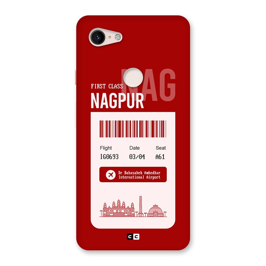 Nagpur Boarding Pass Back Case for Google Pixel 3 XL