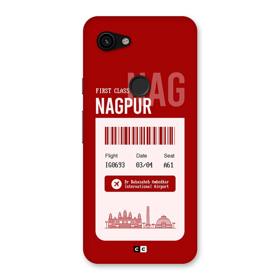 Nagpur Boarding Pass Back Case for Google Pixel 3a