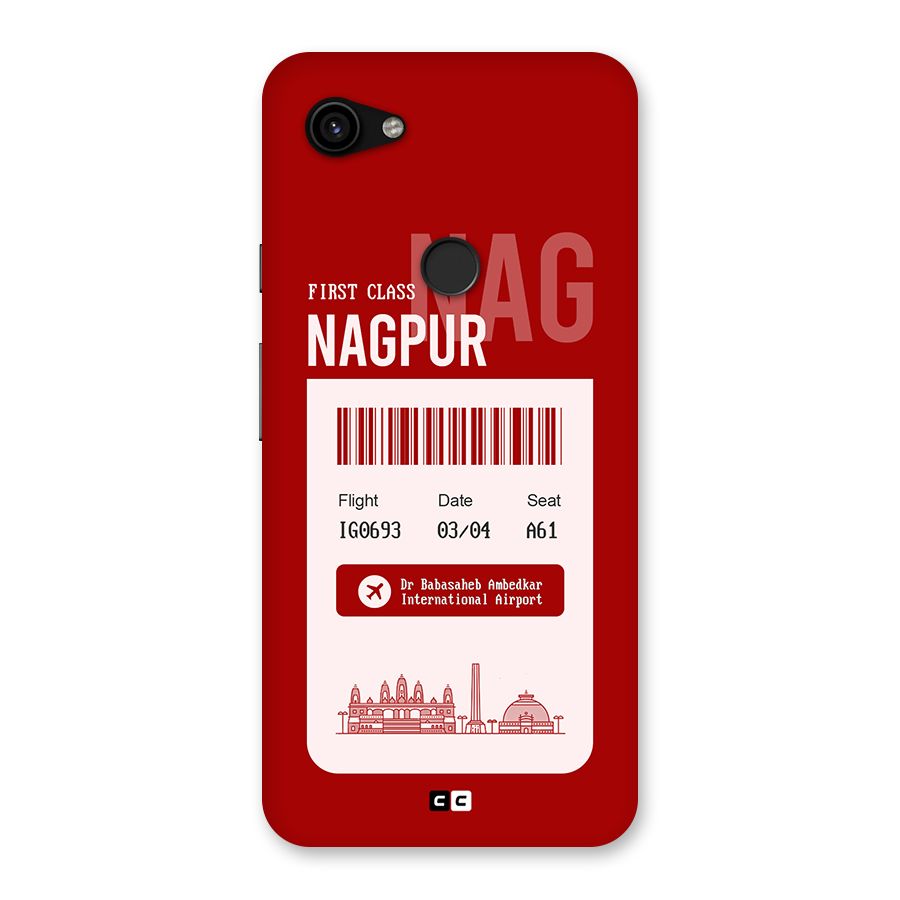 Nagpur Boarding Pass Back Case for Google Pixel 3a XL