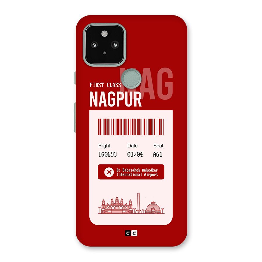 Nagpur Boarding Pass Back Case for Google Pixel 5