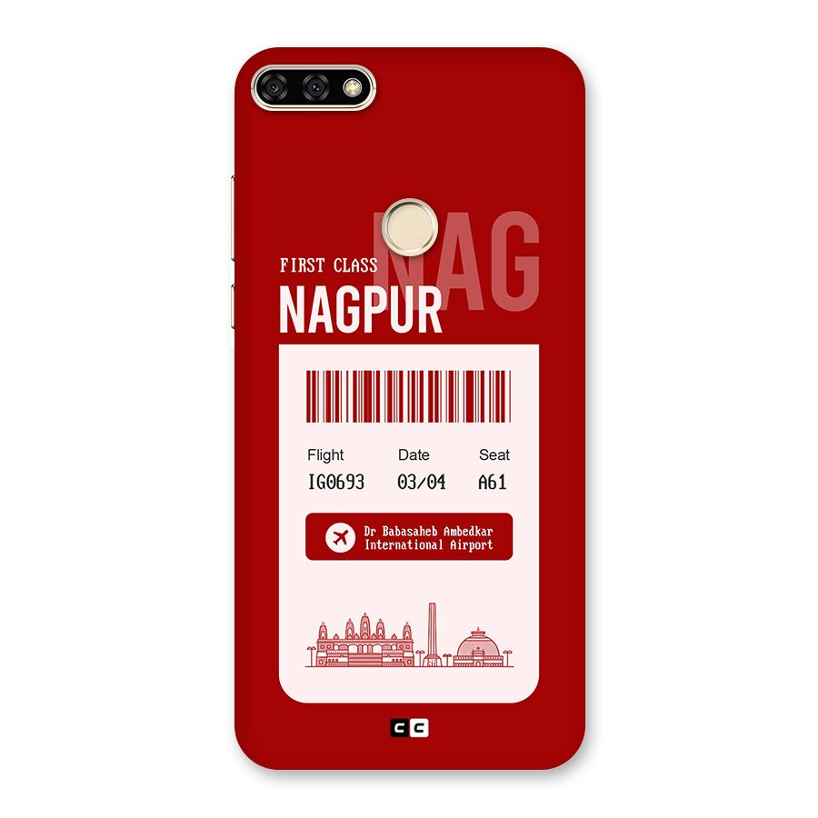 Nagpur Boarding Pass Back Case for Honor 7A