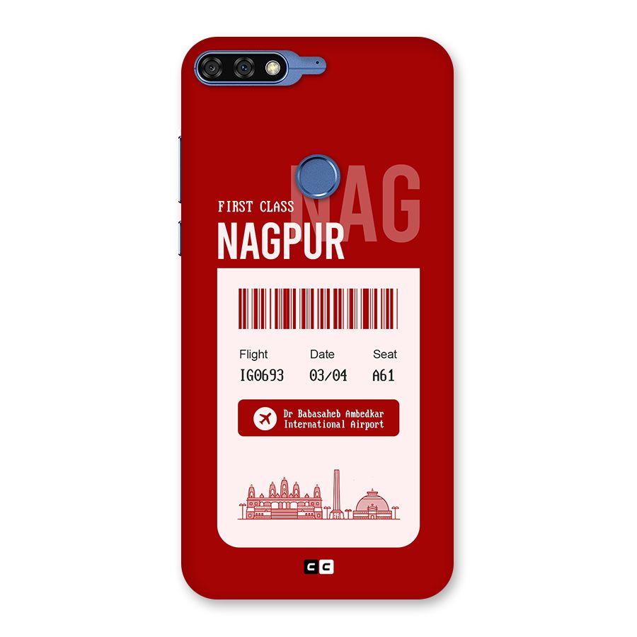 Nagpur Boarding Pass Back Case for Honor 7C