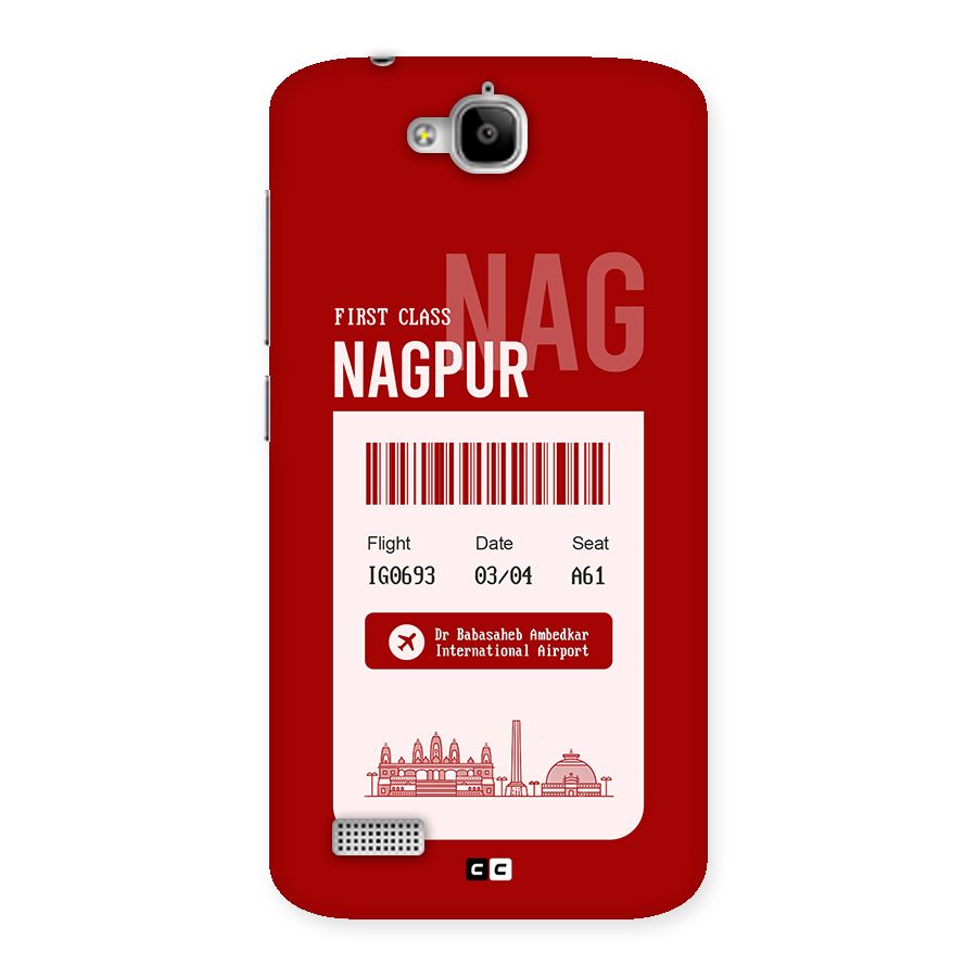 Nagpur Boarding Pass Back Case for Honor Holly