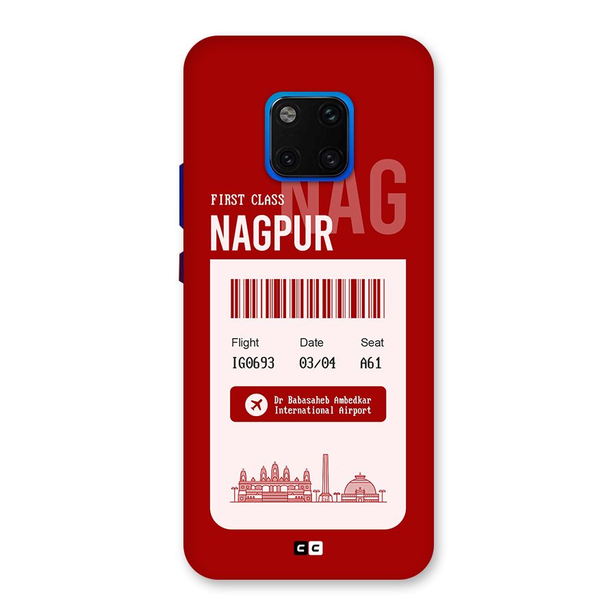 Nagpur Boarding Pass Back Case for Huawei Mate 20 Pro