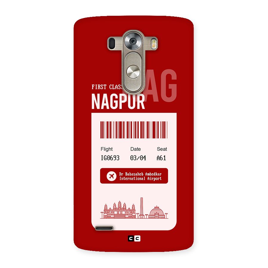 Nagpur Boarding Pass Back Case for LG G3