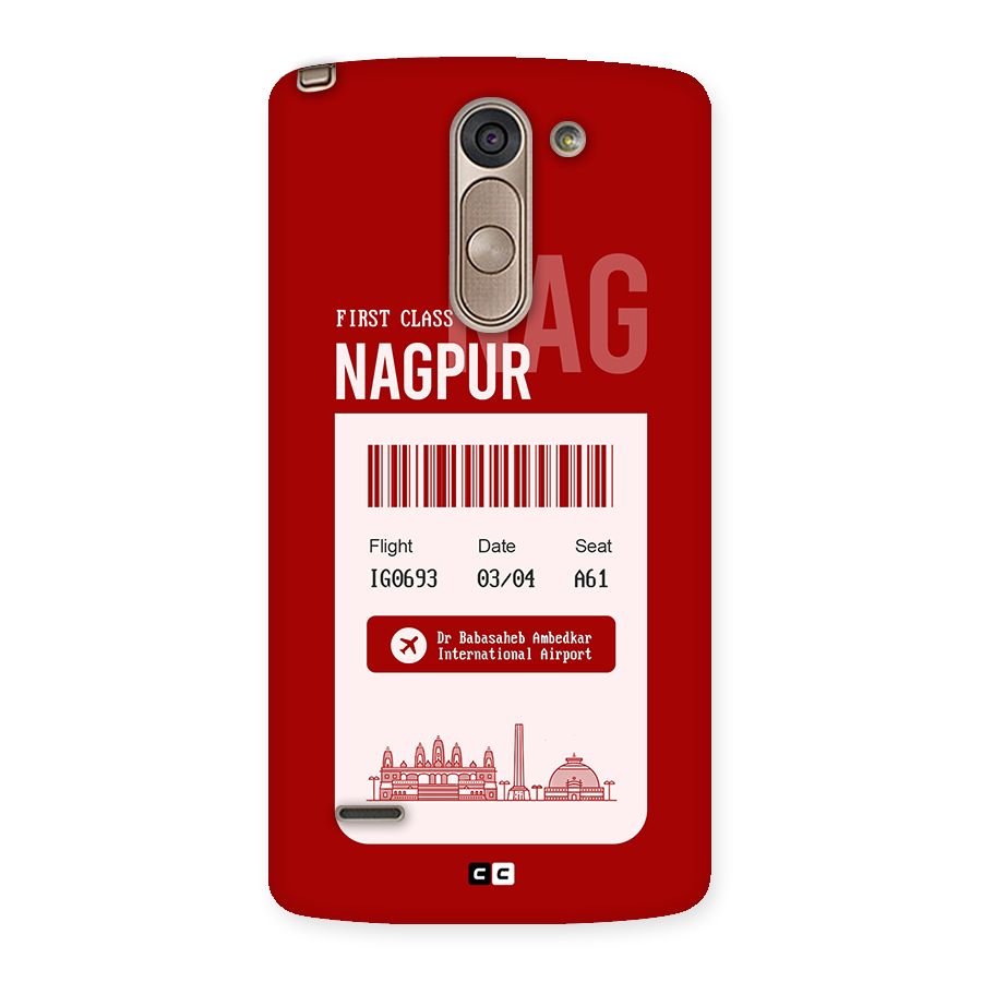 Nagpur Boarding Pass Back Case for LG G3 Stylus