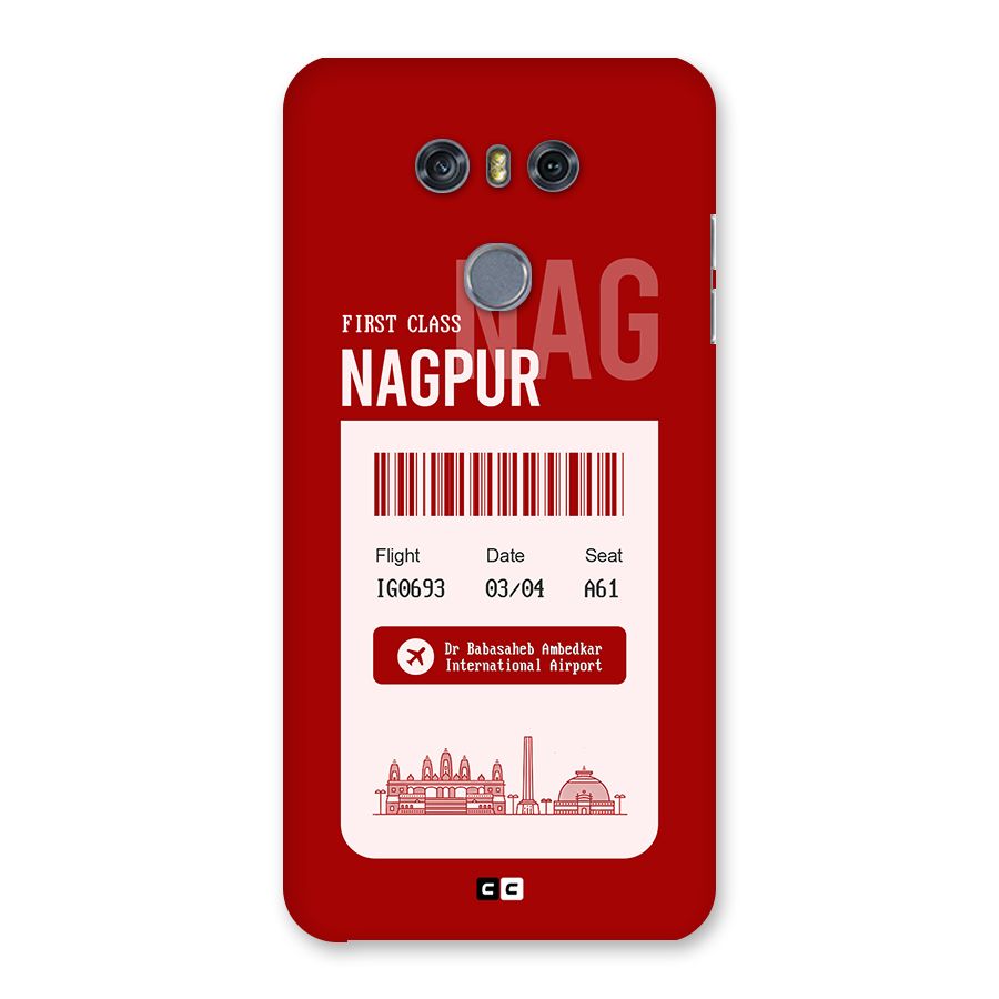 Nagpur Boarding Pass Back Case for LG G6