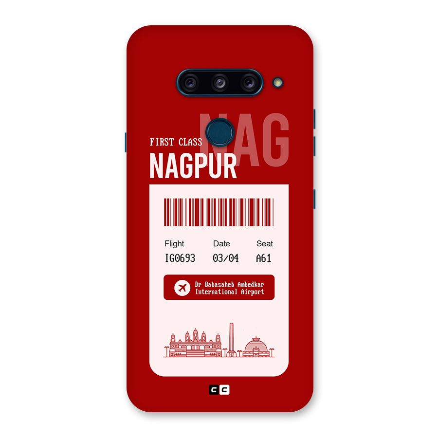 Nagpur Boarding Pass Back Case for LG  V40 ThinQ