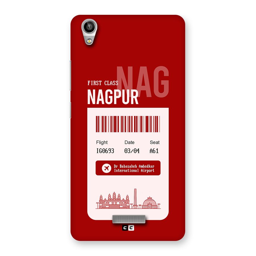 Nagpur Boarding Pass Back Case for Lava Pixel V1