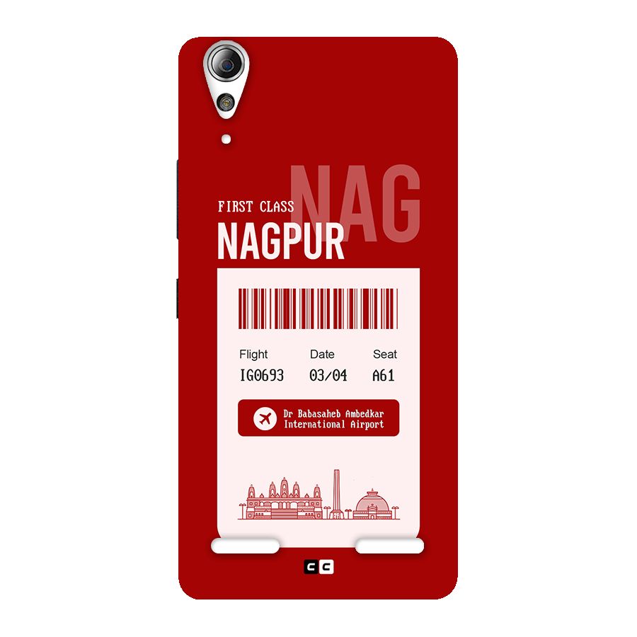 Nagpur Boarding Pass Back Case for Lenovo A6000