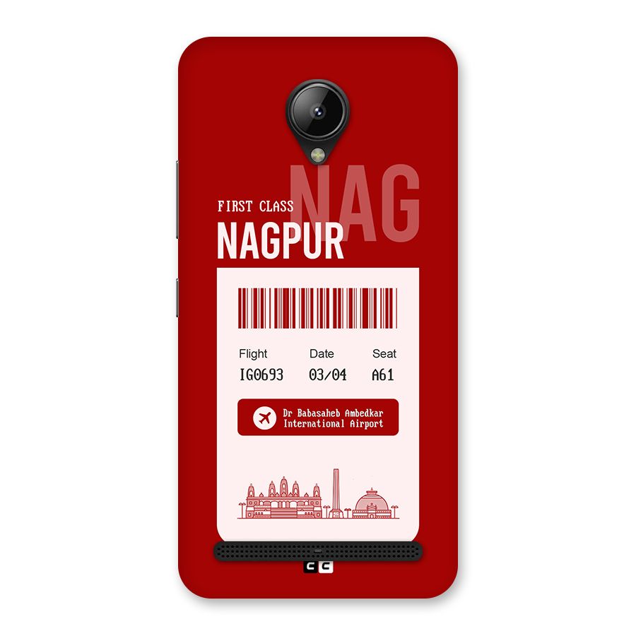 Nagpur Boarding Pass Back Case for Lenovo C2