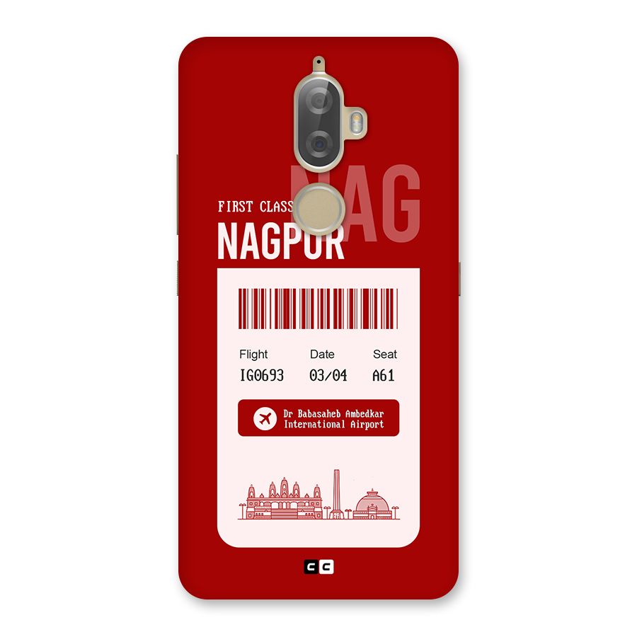 Nagpur Boarding Pass Back Case for Lenovo K8 Plus