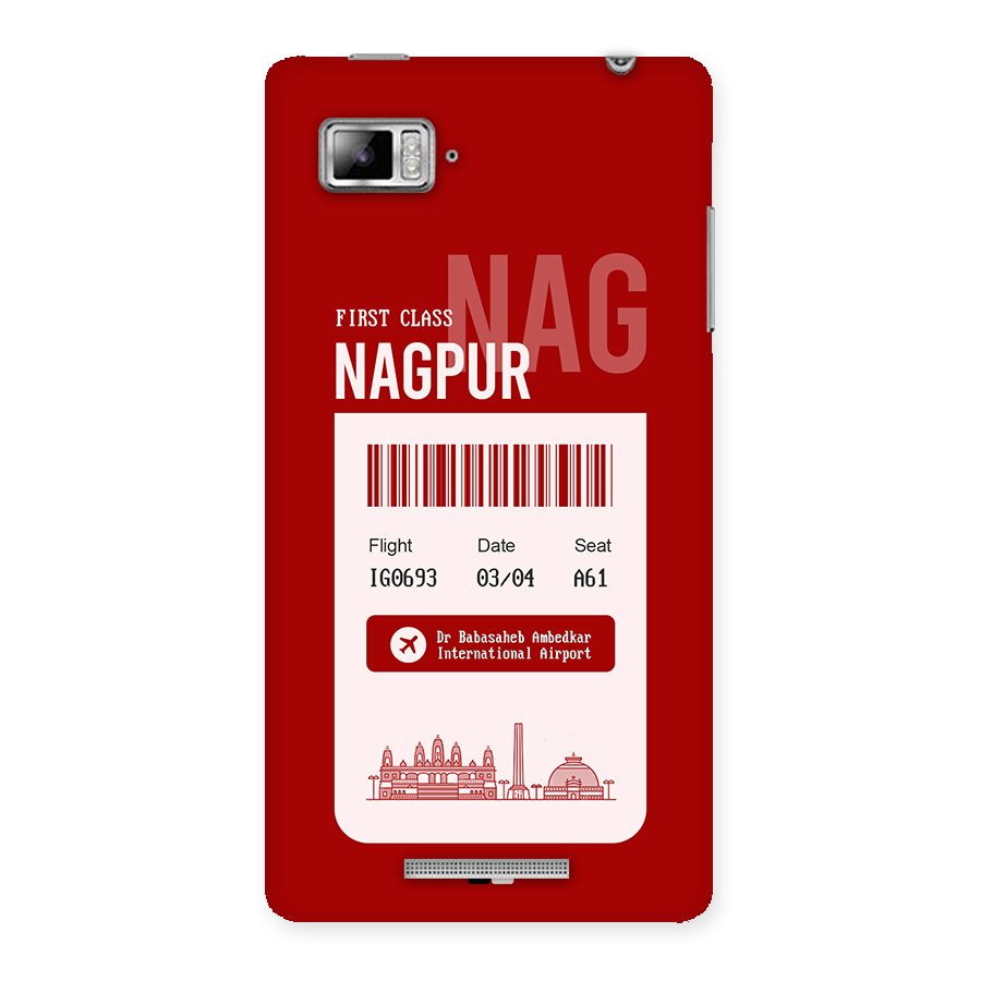 Nagpur Boarding Pass Back Case for Lenovo Vibe Z K910