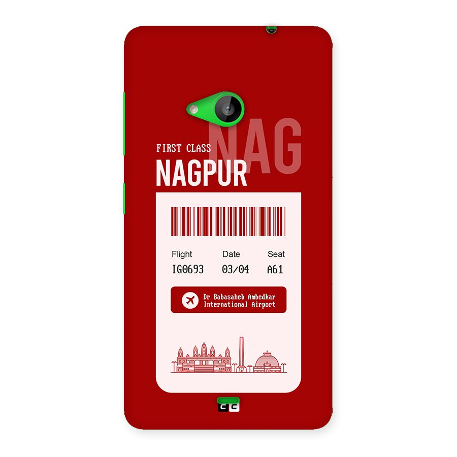 Nagpur Boarding Pass Back Case for Lumia 535