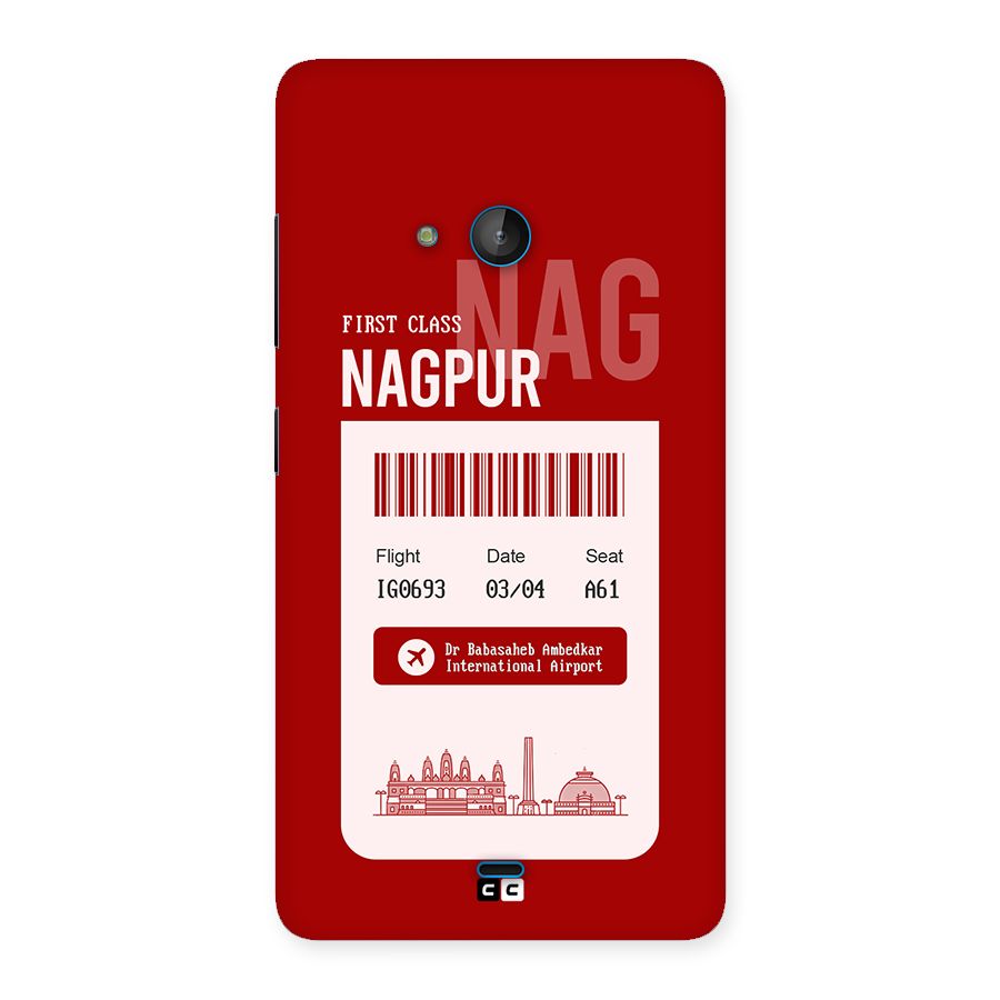 Nagpur Boarding Pass Back Case for Lumia 540
