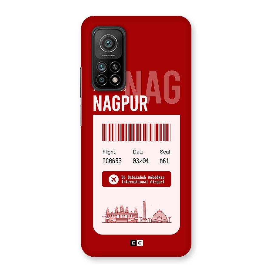 Nagpur Boarding Pass Back Case for Mi 10T 5G