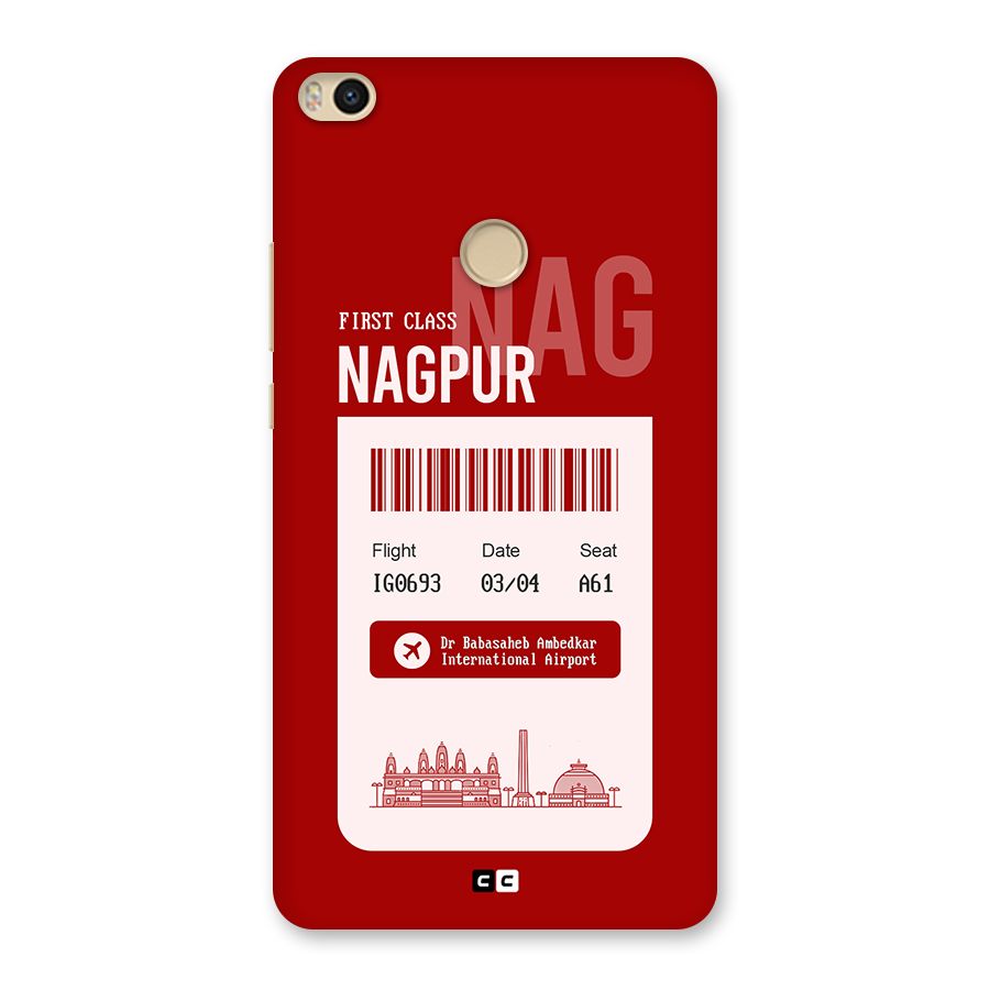 Nagpur Boarding Pass Back Case for Mi Max 2