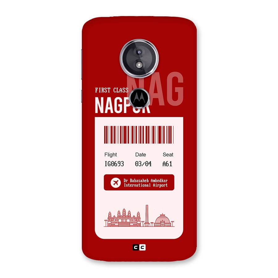 Nagpur Boarding Pass Back Case for Moto E5