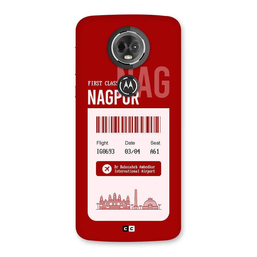Nagpur Boarding Pass Back Case for Moto E5 Plus