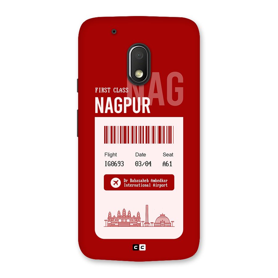 Nagpur Boarding Pass Back Case for Moto G4 Play