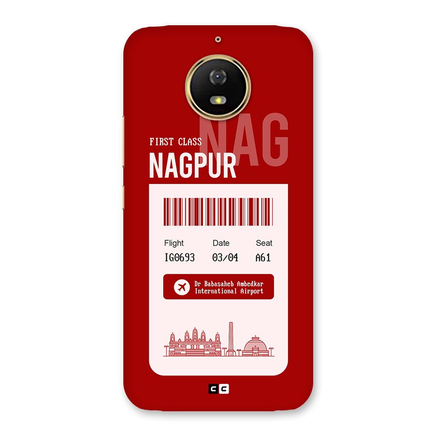 Nagpur Boarding Pass Back Case for Moto G5s