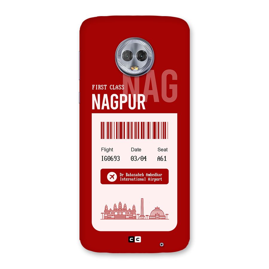 Nagpur Boarding Pass Back Case for Moto G6 Plus