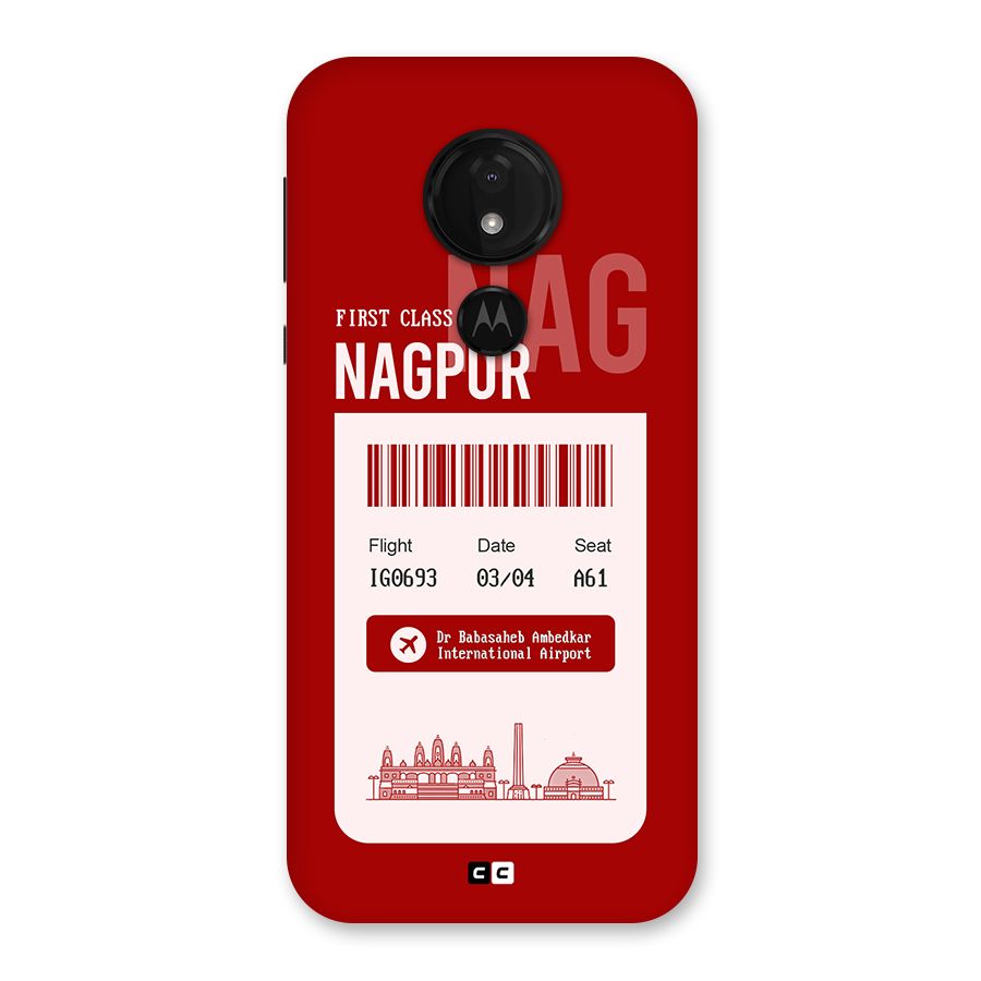 Nagpur Boarding Pass Back Case for Moto G7 Power