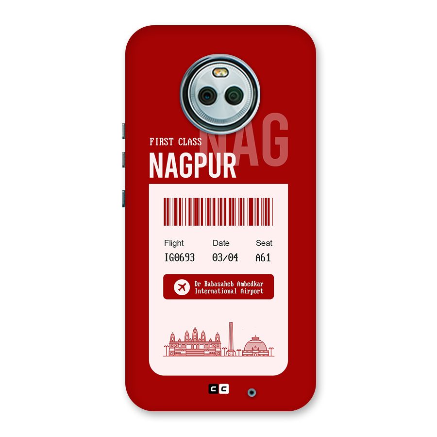 Nagpur Boarding Pass Back Case for Moto X4