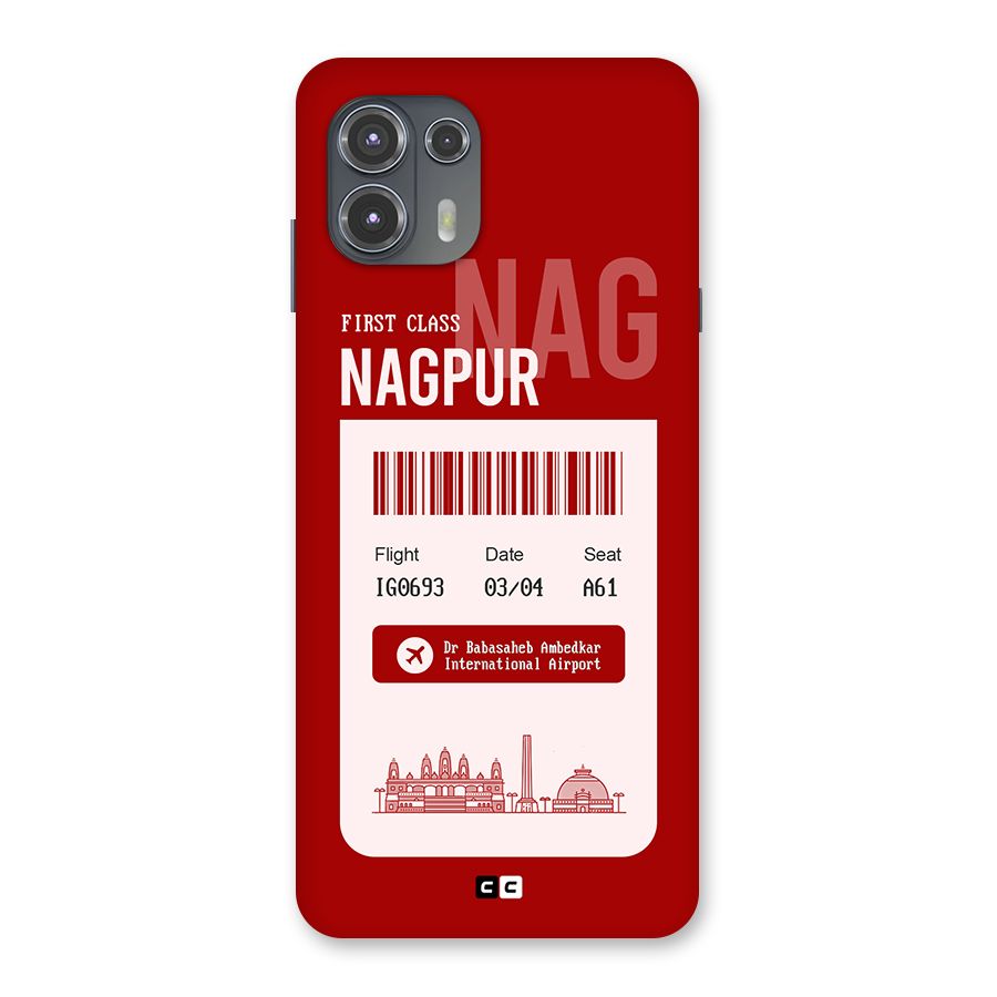 Nagpur Boarding Pass Back Case for Motorola Edge 20 Fusion