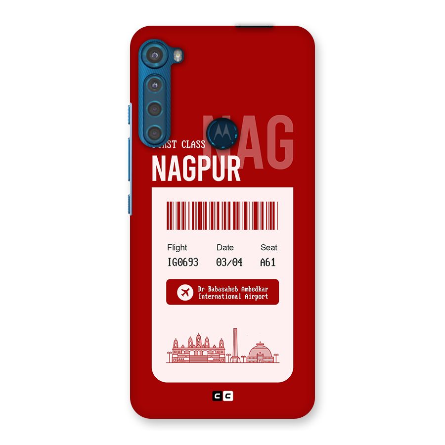 Nagpur Boarding Pass Back Case for Motorola One Fusion Plus