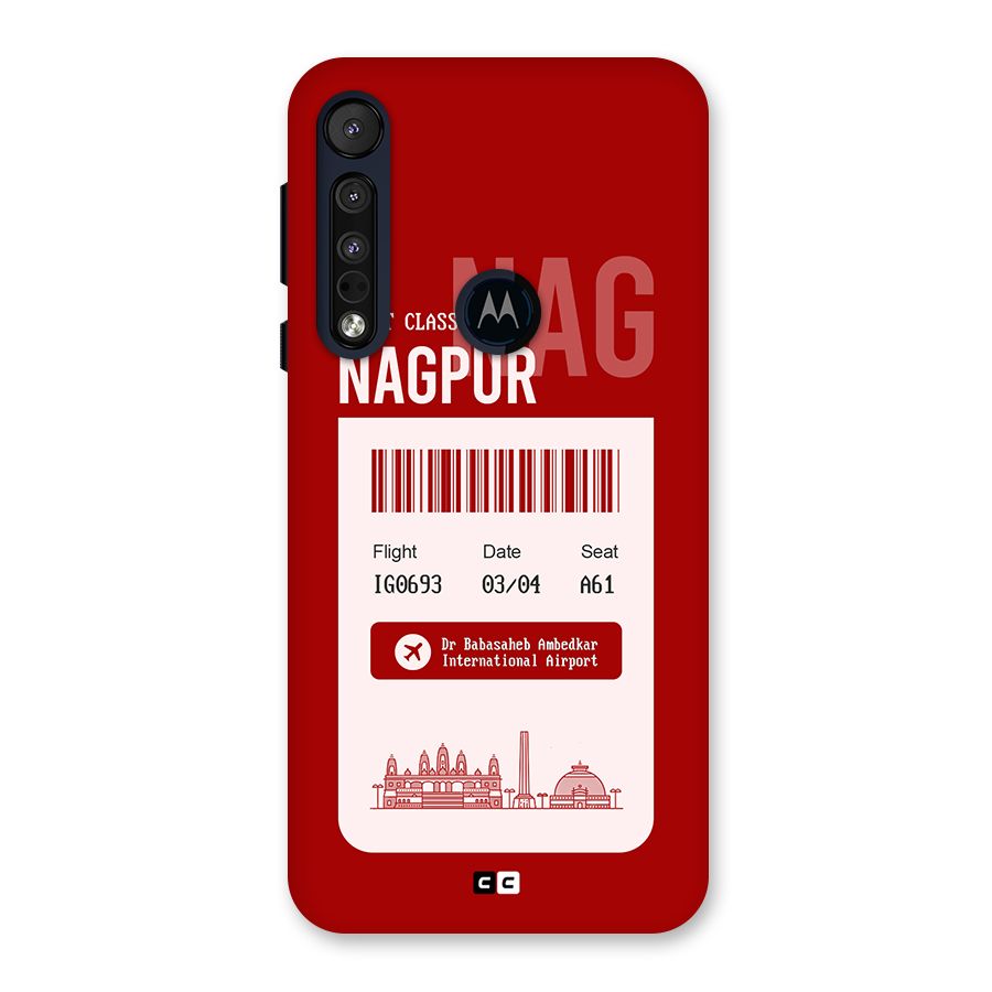 Nagpur Boarding Pass Back Case for Motorola One Macro