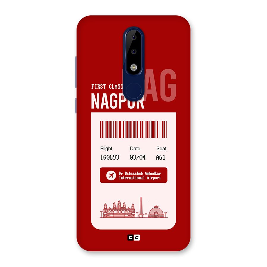 Nagpur Boarding Pass Back Case for Nokia 5.1 Plus