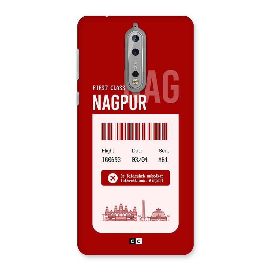 Nagpur Boarding Pass Back Case for Nokia 8