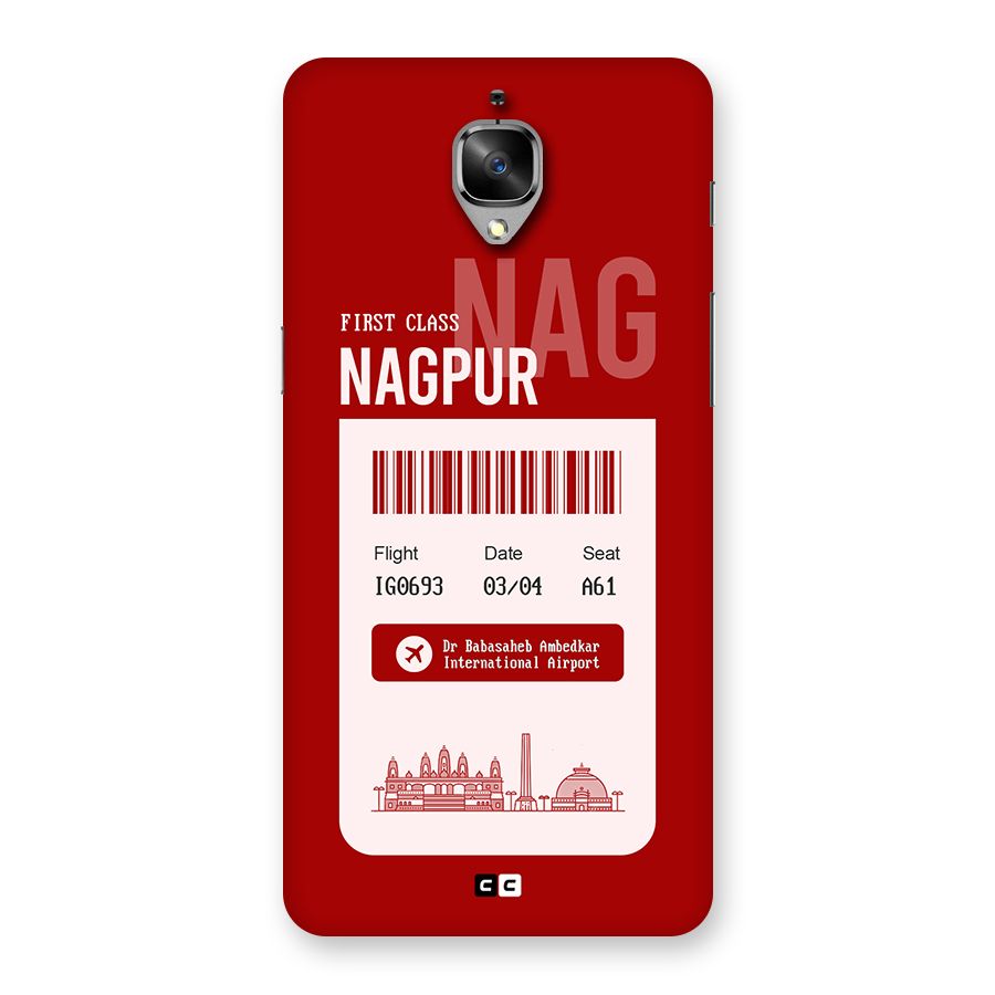 Nagpur Boarding Pass Back Case for OnePlus 3